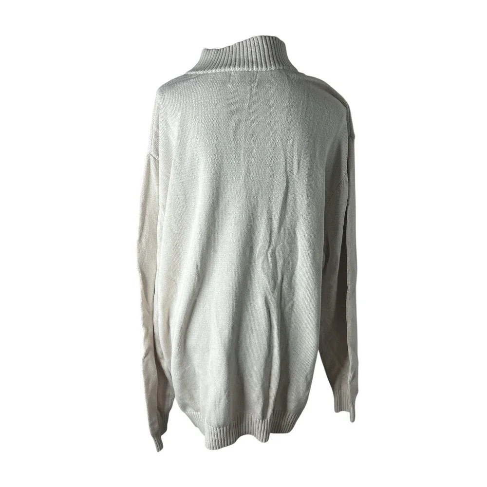 Liberty Blues by KingSize Men's Big & Tall Shoreman'S Quarter Zip Cable Knit 7XL